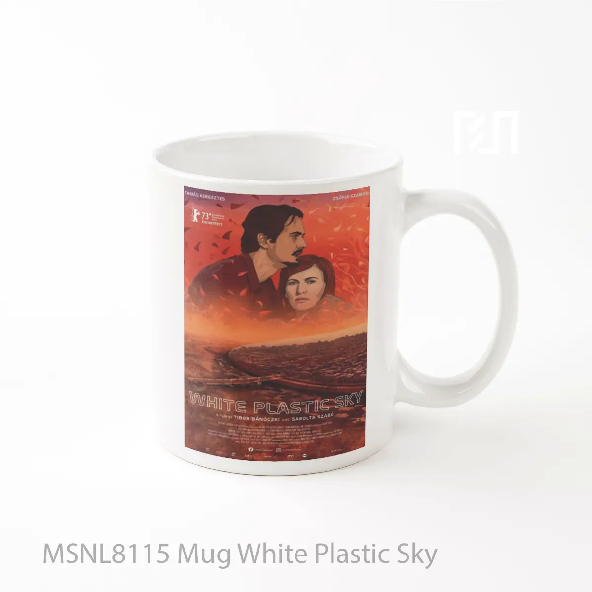 Mug White Plastic Sky Gelas Keramik Tema Film MSNL8115