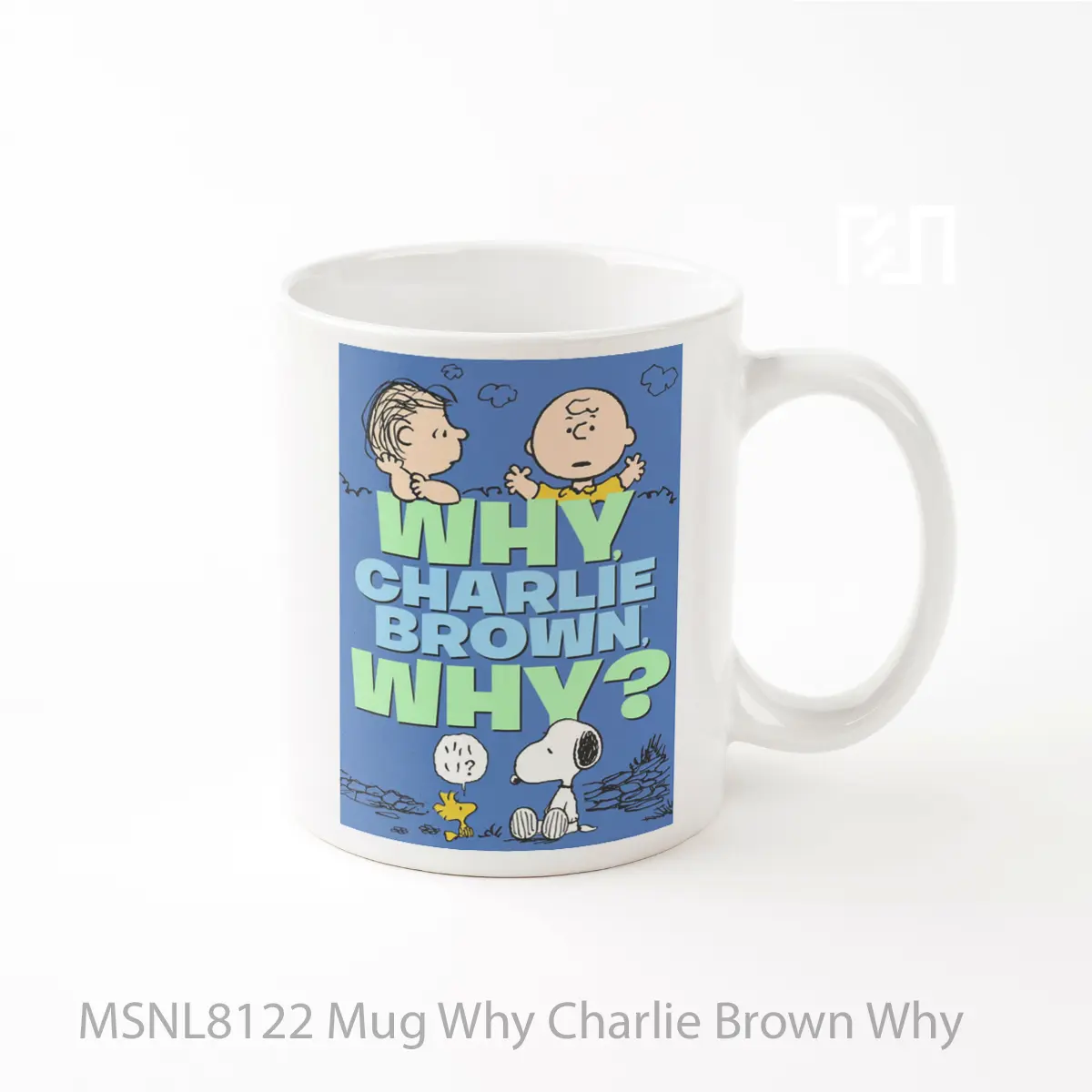 Mug Why Charlie Brown Why Gelas Keramik Tema Film MSNL8122