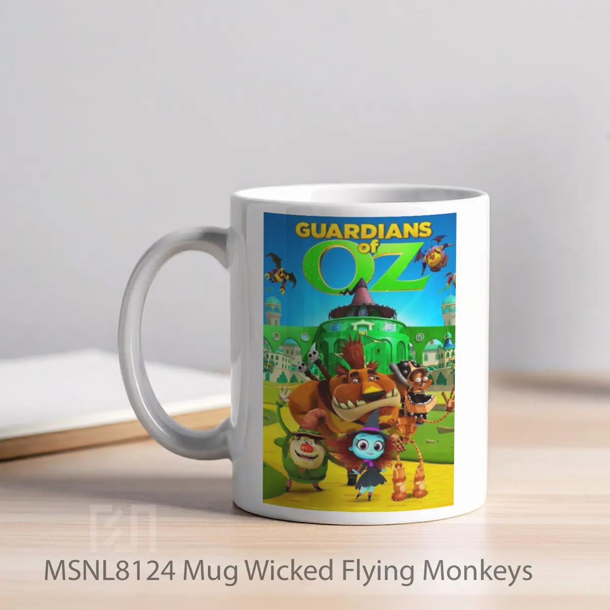 Mug Wicked Flying Monkeys Gelas Keramik Tema Film MSNL8124 - Tampak Kiri