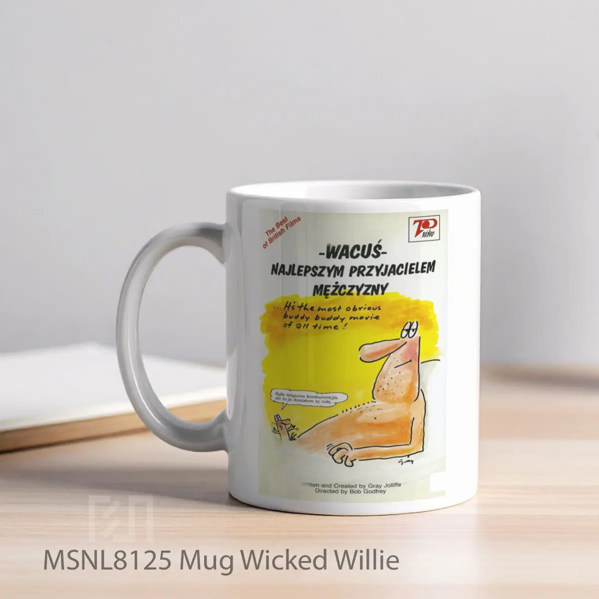 Mug Wicked Willie Gelas Keramik Tema Film MSNL8125 - Tampak Kiri