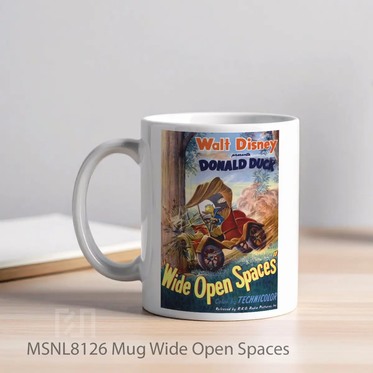 Mug Wide Open Spaces Gelas Keramik Tema Film MSNL8126 - Tampak Kiri