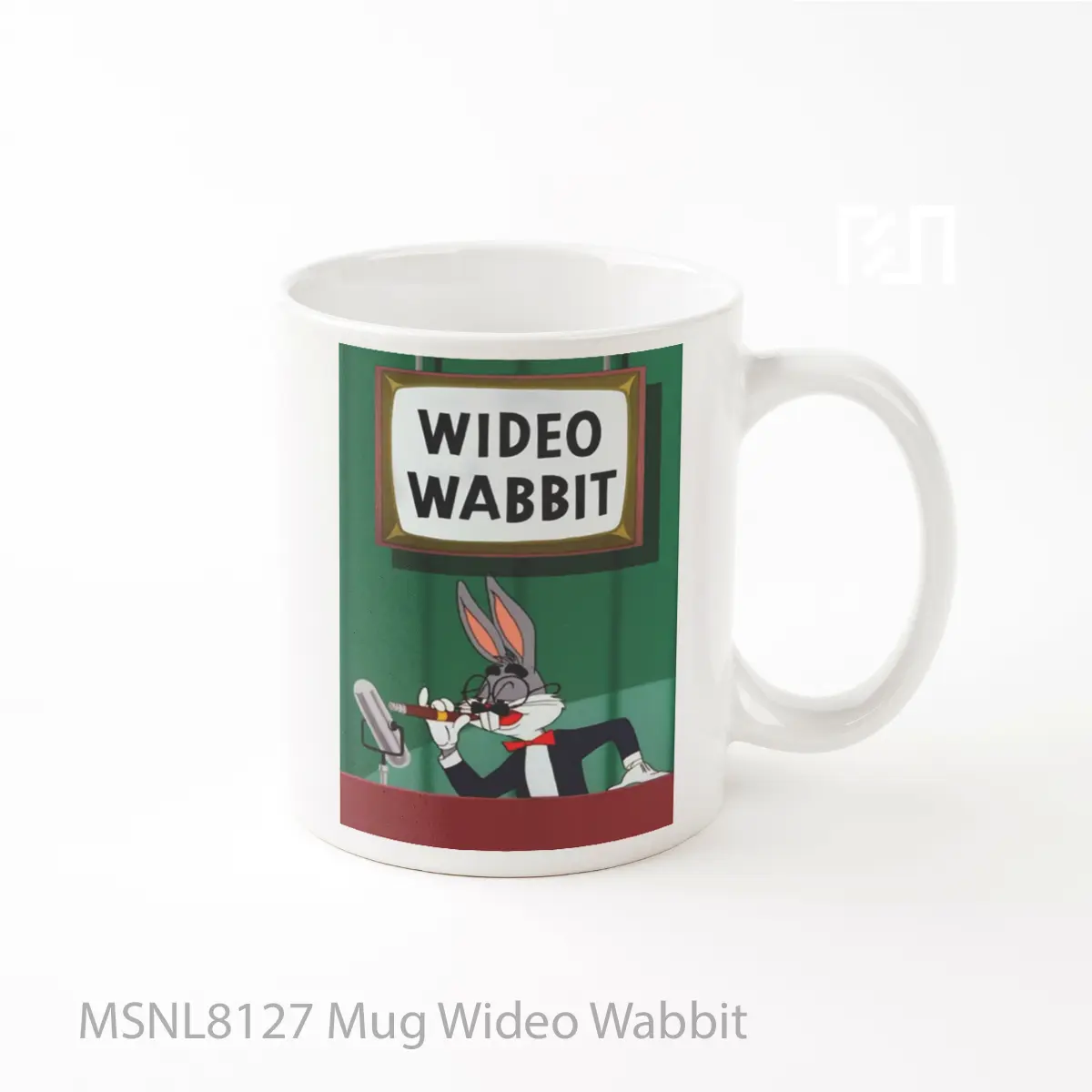 Mug Wideo Wabbit Gelas Keramik Tema Film MSNL8127