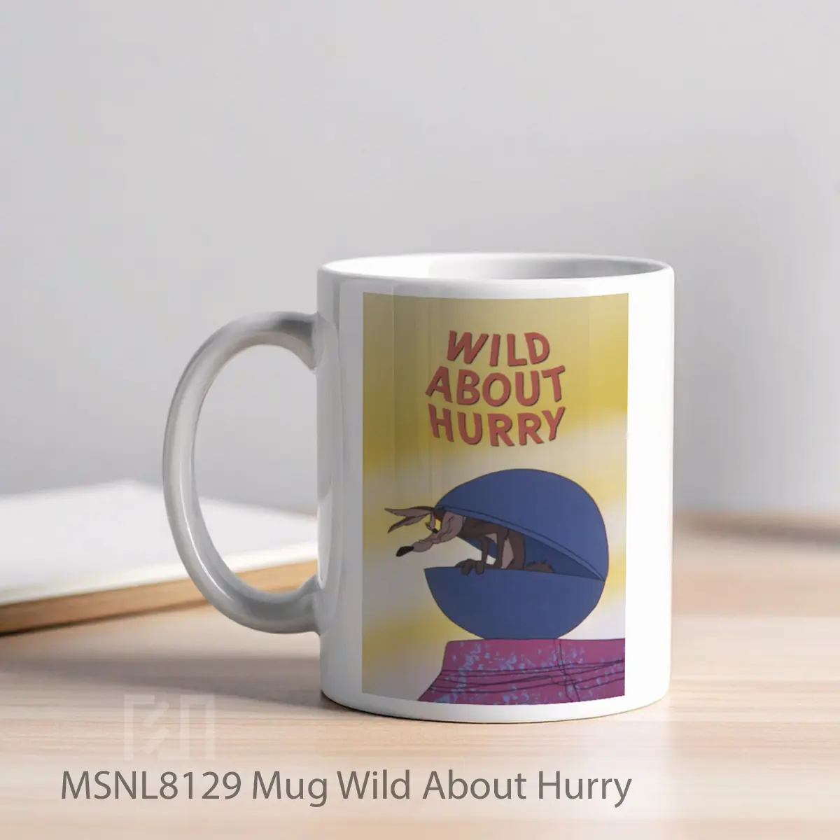 Mug Wild About Hurry Gelas Keramik Tema Film MSNL8129 - Tampak Kiri