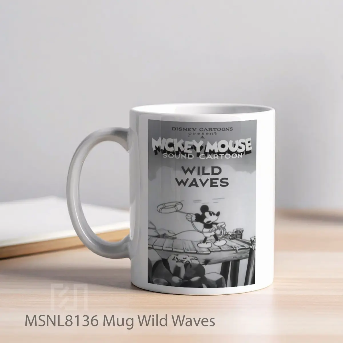 Mug Wild Waves Gelas Keramik Tema Film MSNL8136 - Tampak Kiri