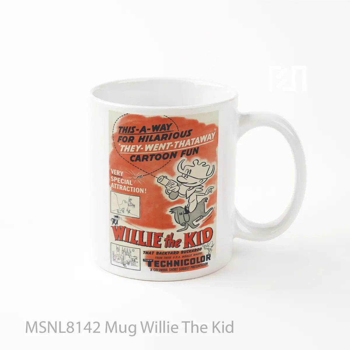 Mug Willie The Kid Gelas Keramik Tema Film MSNL8142