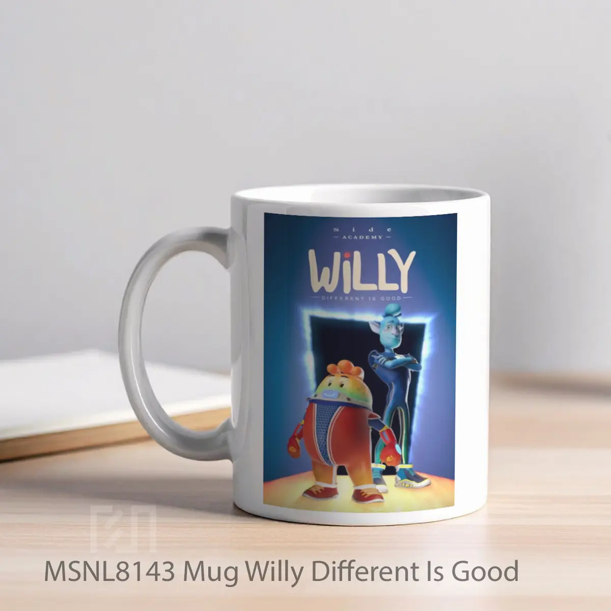 Mug Willy Different Is Good Gelas Keramik Tema Film MSNL8143 - Tampak Kiri