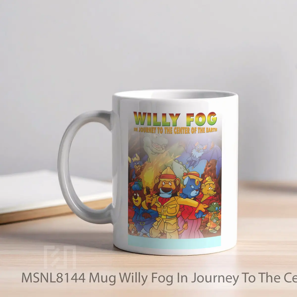 Mug Willy Fog In Journey To The Center Of The Earth Gelas Keramik Tema Film MSNL8144 - Tampak Kiri