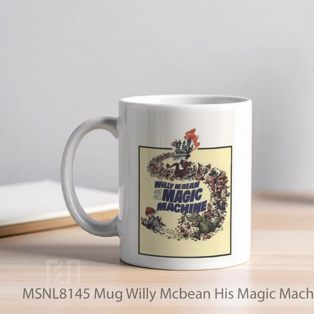 Mug Willy Mcbean His Magic Machine Gelas Keramik Tema Film MSNL8145 - Tampak Kiri