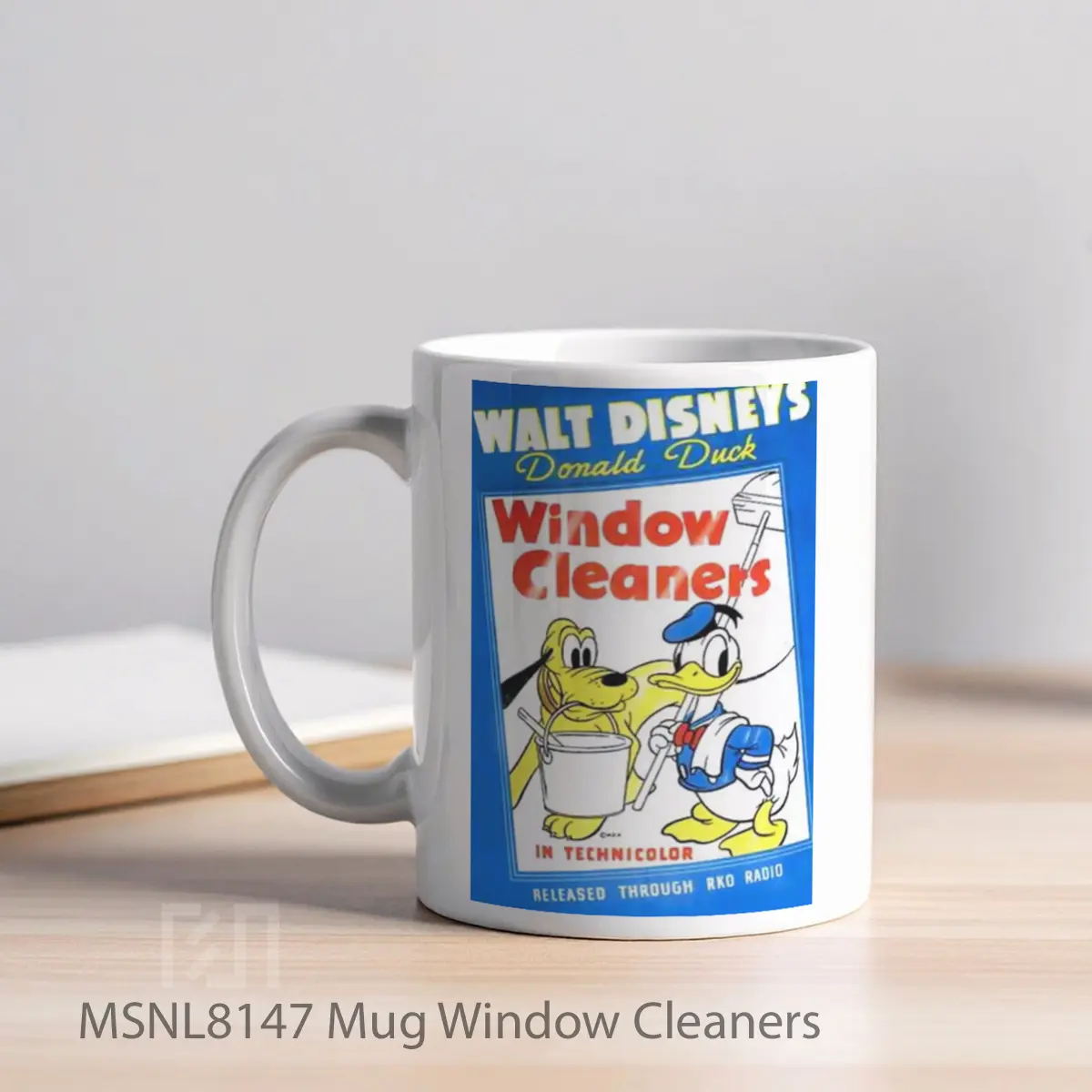 Mug Window Cleaners Gelas Keramik Tema Film MSNL8147 - Tampak Kiri