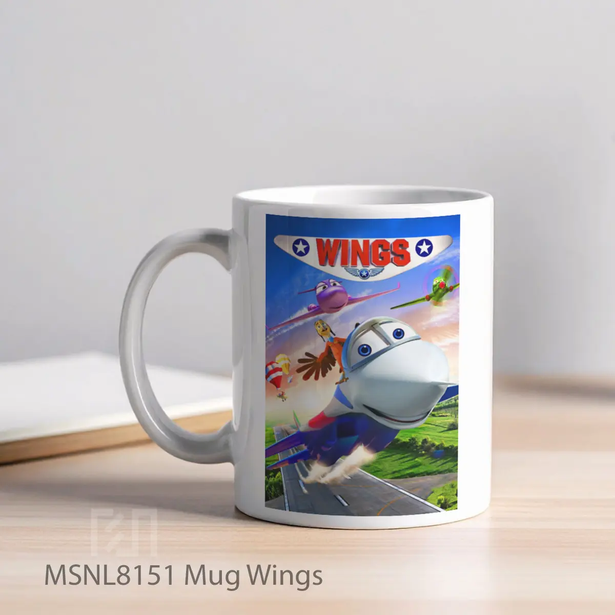 Mug Wings Gelas Keramik Tema Film MSNL8151 - Tampak Kiri