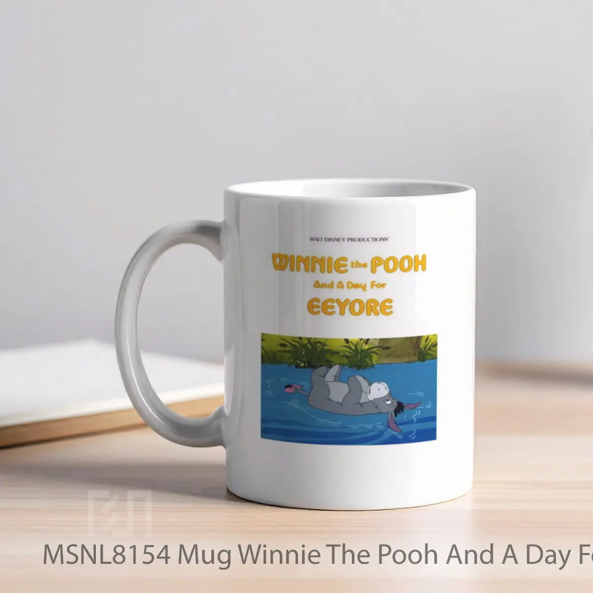 Mug Winnie The Pooh And A Day For Eeyore Gelas Keramik Tema Film MSNL8154 - Tampak Kiri