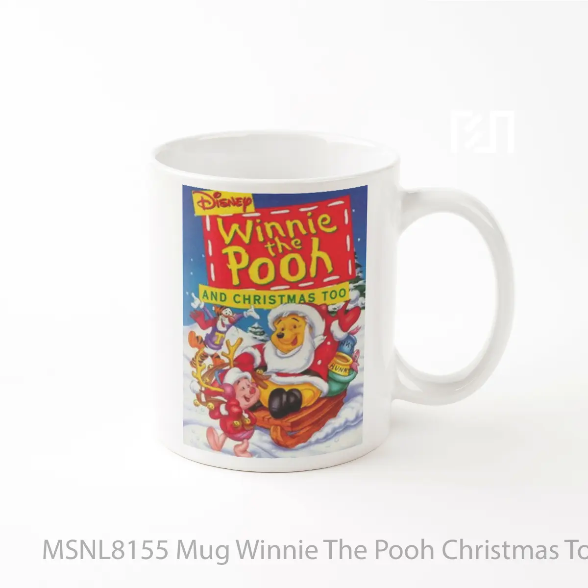Mug Winnie The Pooh Christmas Too Gelas Keramik Tema Film MSNL8155