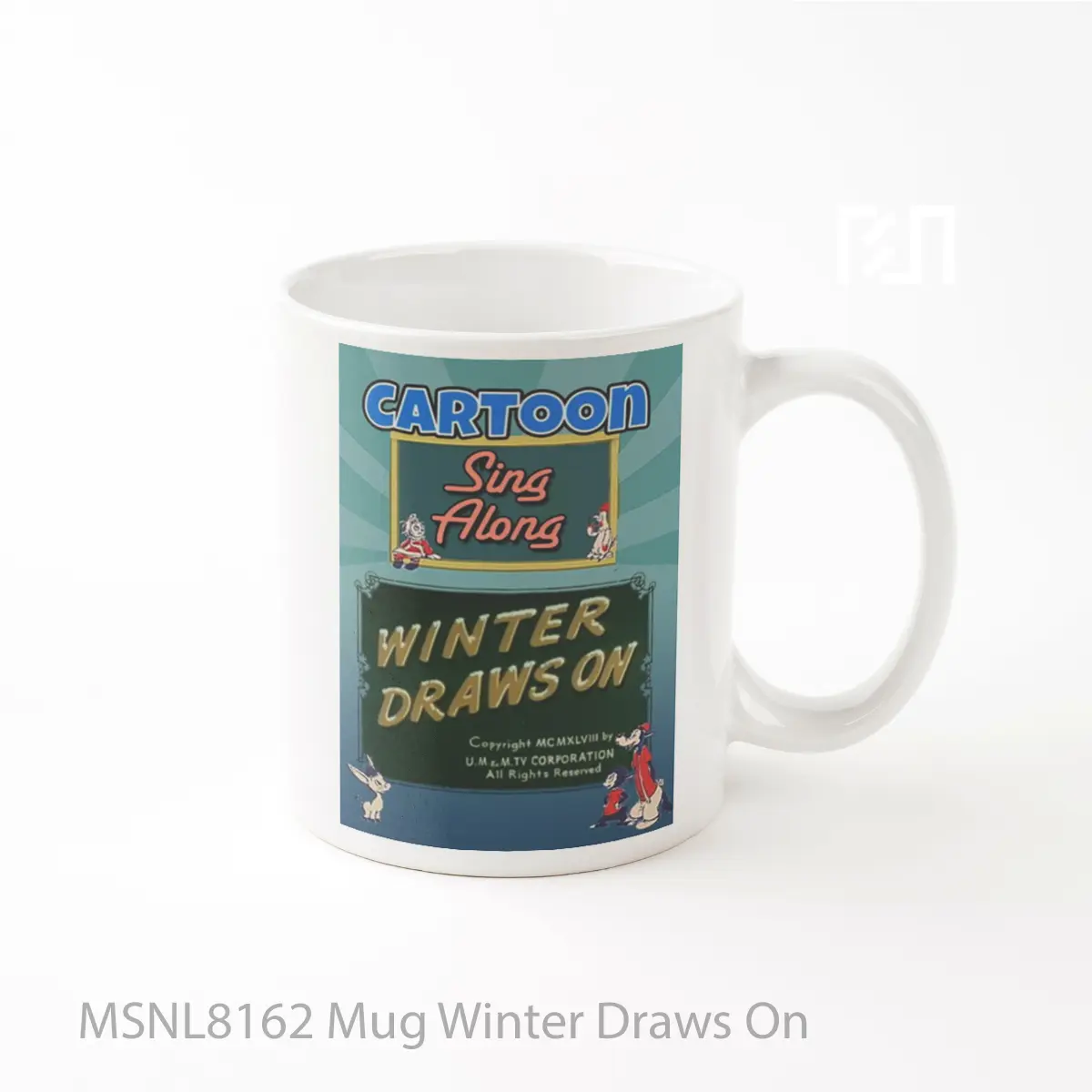 Mug Winter Draws On Gelas Keramik Tema Film MSNL8162