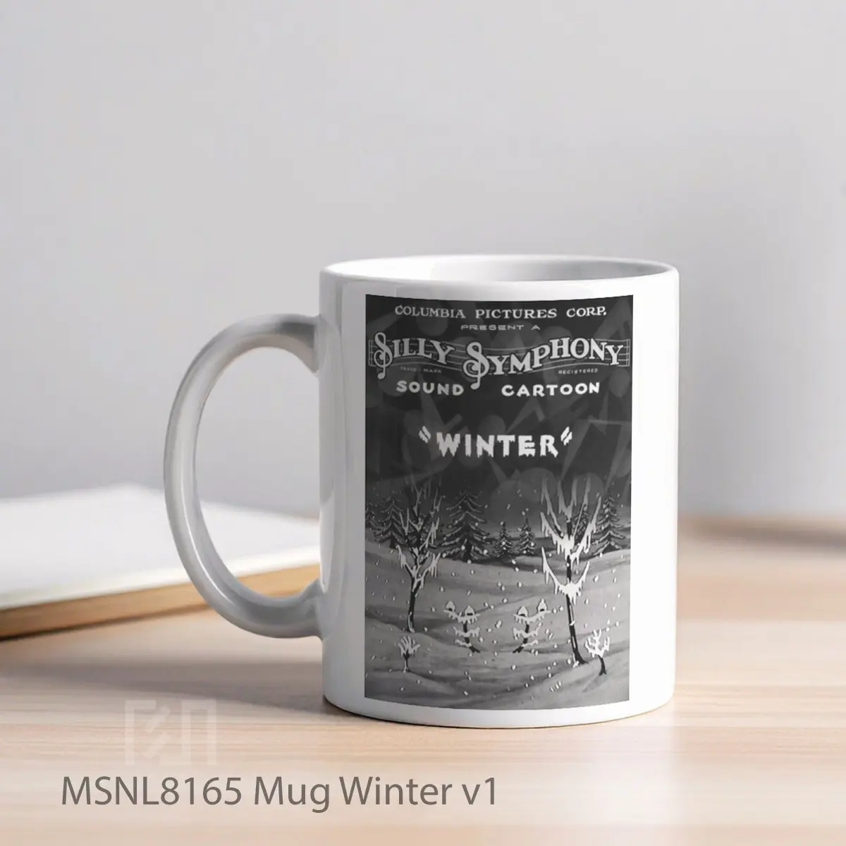 Mug Winter V1 Gelas Keramik Tema Film MSNL8165 - Tampak Kiri