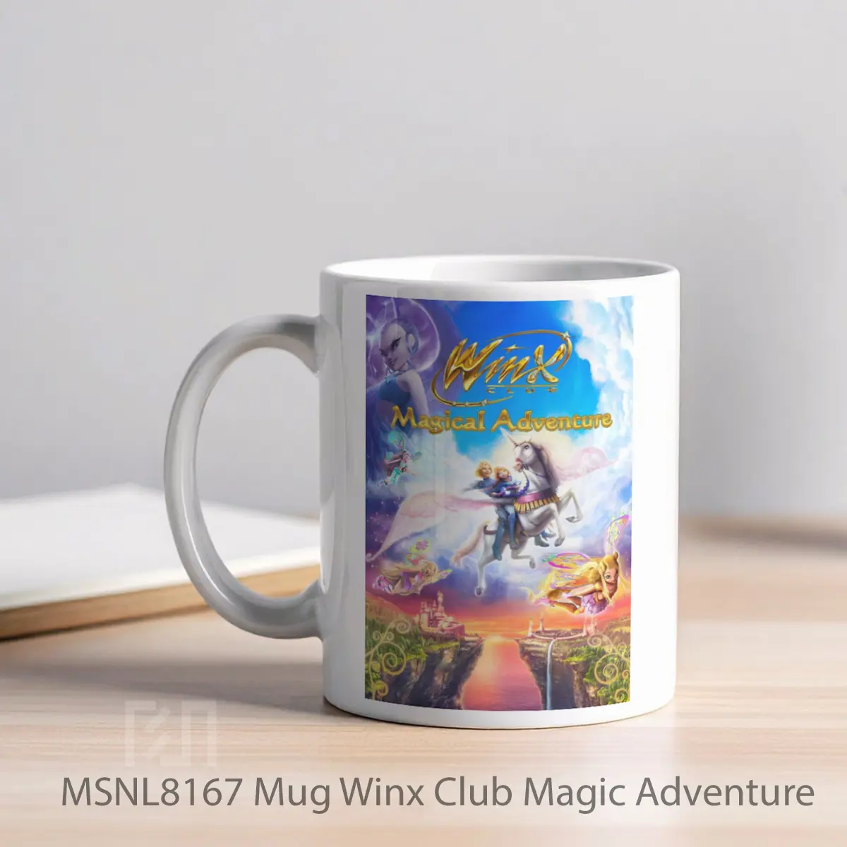 Mug Winx Club Magic Adventure Gelas Keramik Tema Film MSNL8167 - Tampak Kiri