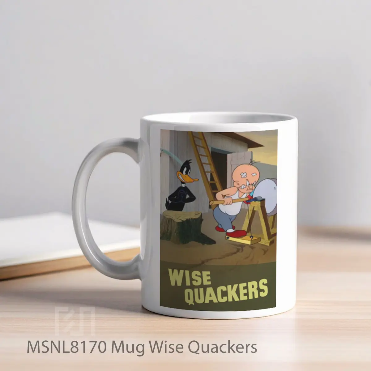 Mug Wise Quackers Gelas Keramik Tema Film MSNL8170 - Tampak Kiri