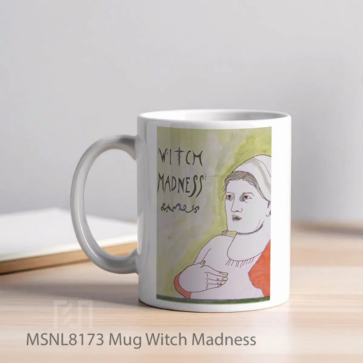 Mug Witch Madness Gelas Keramik Tema Film MSNL8173 - Tampak Kiri