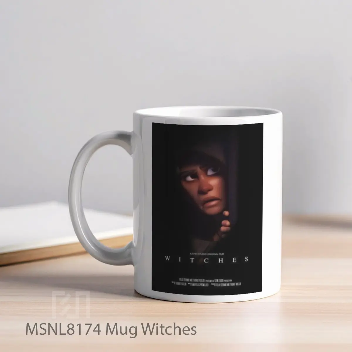 Mug Witches Gelas Keramik Tema Film MSNL8174 - Tampak Kiri