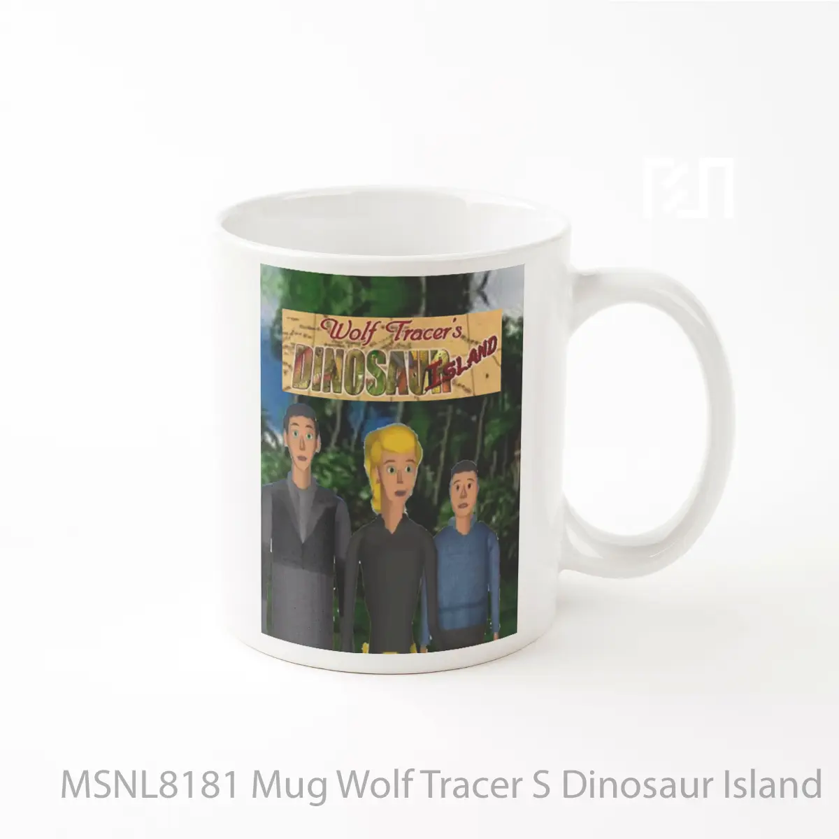 Mug Wolf Tracer S Dinosaur Island Gelas Keramik Tema Film MSNL8181