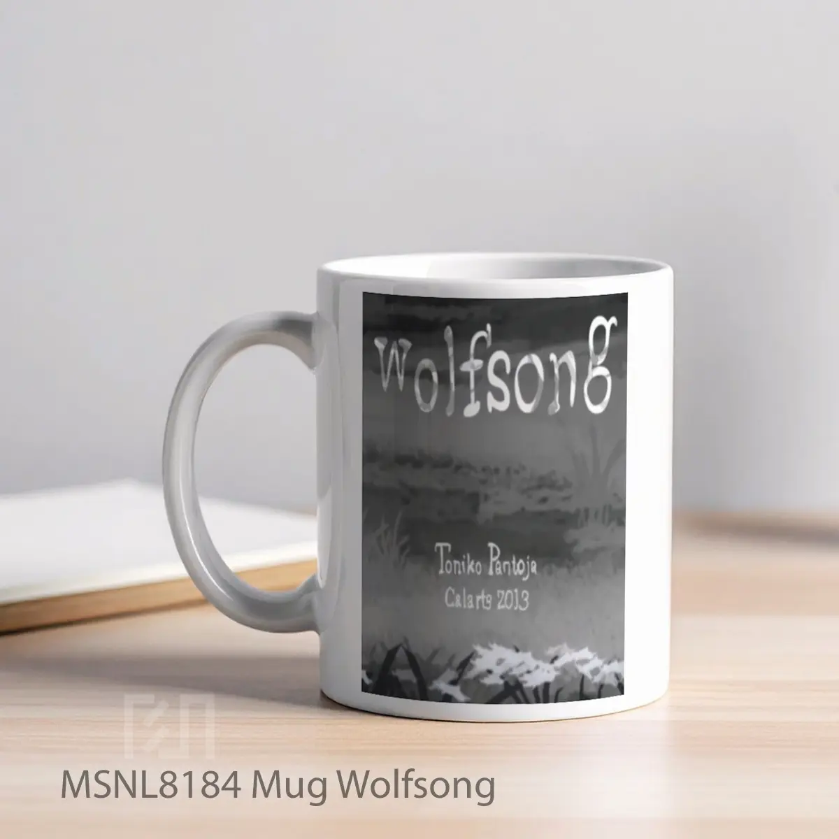 Mug Wolfsong Gelas Keramik Tema Film MSNL8184 - Tampak Kiri