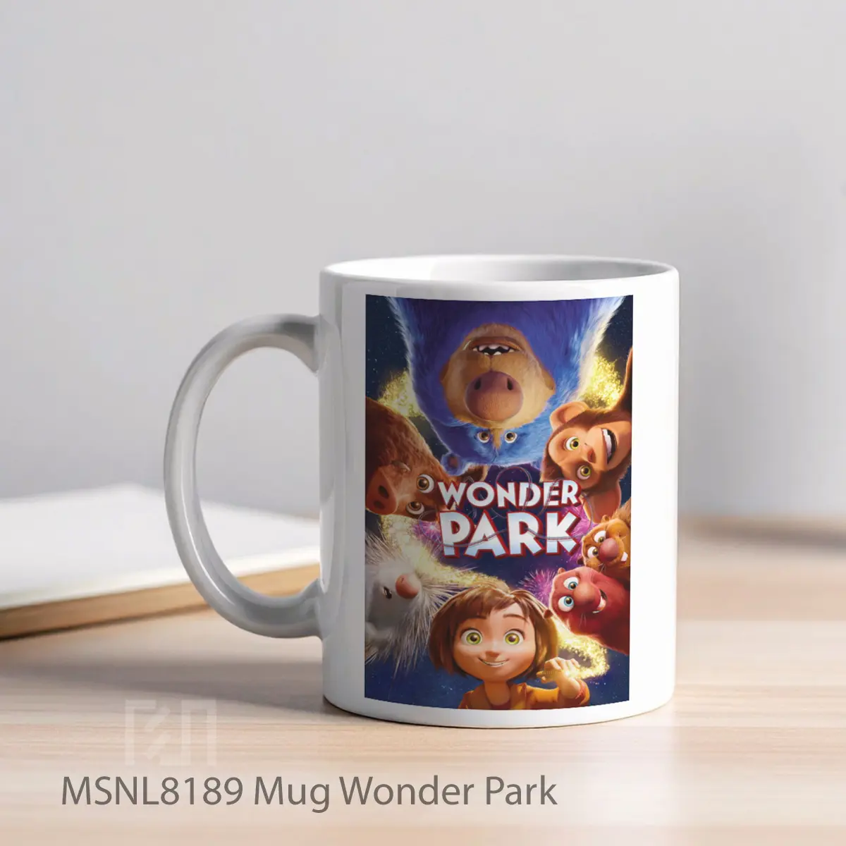 Mug Wonder Park Gelas Keramik Tema Film MSNL8189 - Tampak Kiri