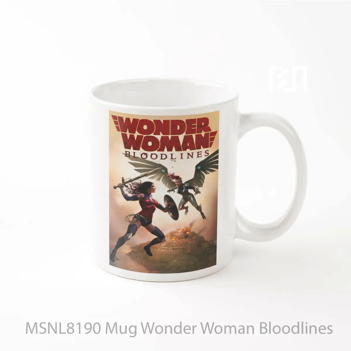 Mug Wonder Woman Bloodlines Gelas Keramik Tema Film MSNL8190