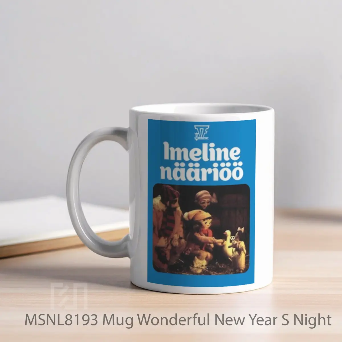 Mug Wonderful New Year S Night Gelas Keramik Tema Film MSNL8193 - Tampak Kiri