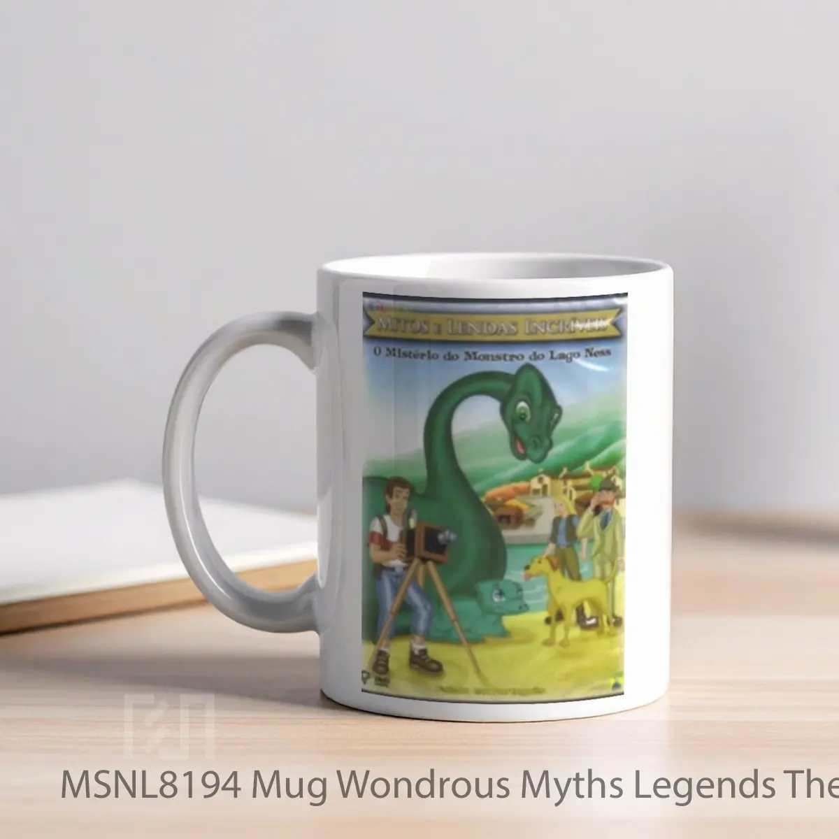 Mug Wondrous Myths Legends The Mystery Of The Loch Ness Monster Gelas Keramik Tema Film MSNL8194 - Tampak Kiri