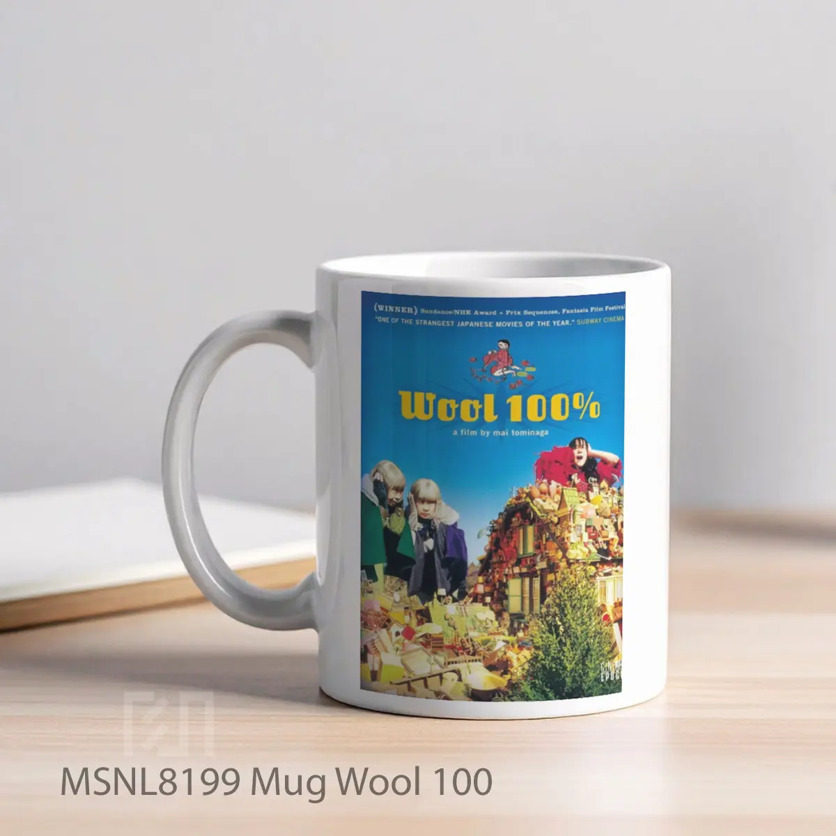 Mug Wool 100 Gelas Keramik Tema Film MSNL8199 - Tampak Kiri