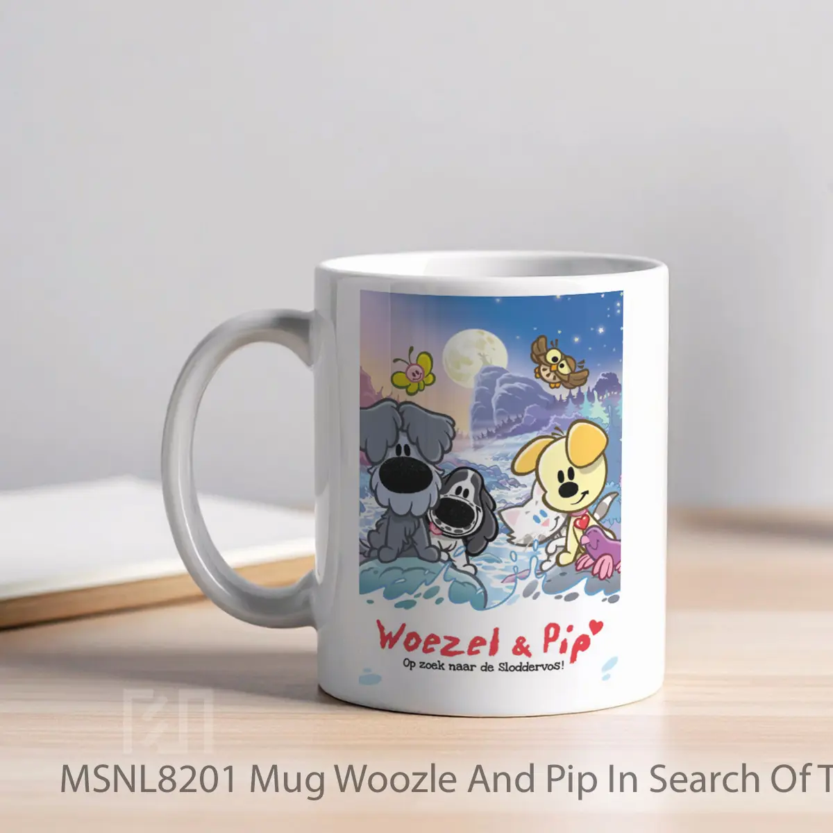 Mug Woozle And Pip In Search Of The Scallywagger Gelas Keramik Tema Film MSNL8201 - Tampak Kiri