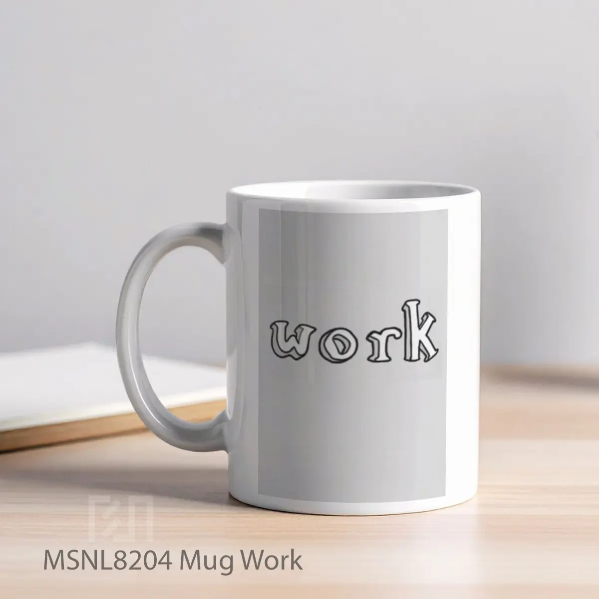 Mug Work Gelas Keramik Tema Film MSNL8204 - Tampak Kiri