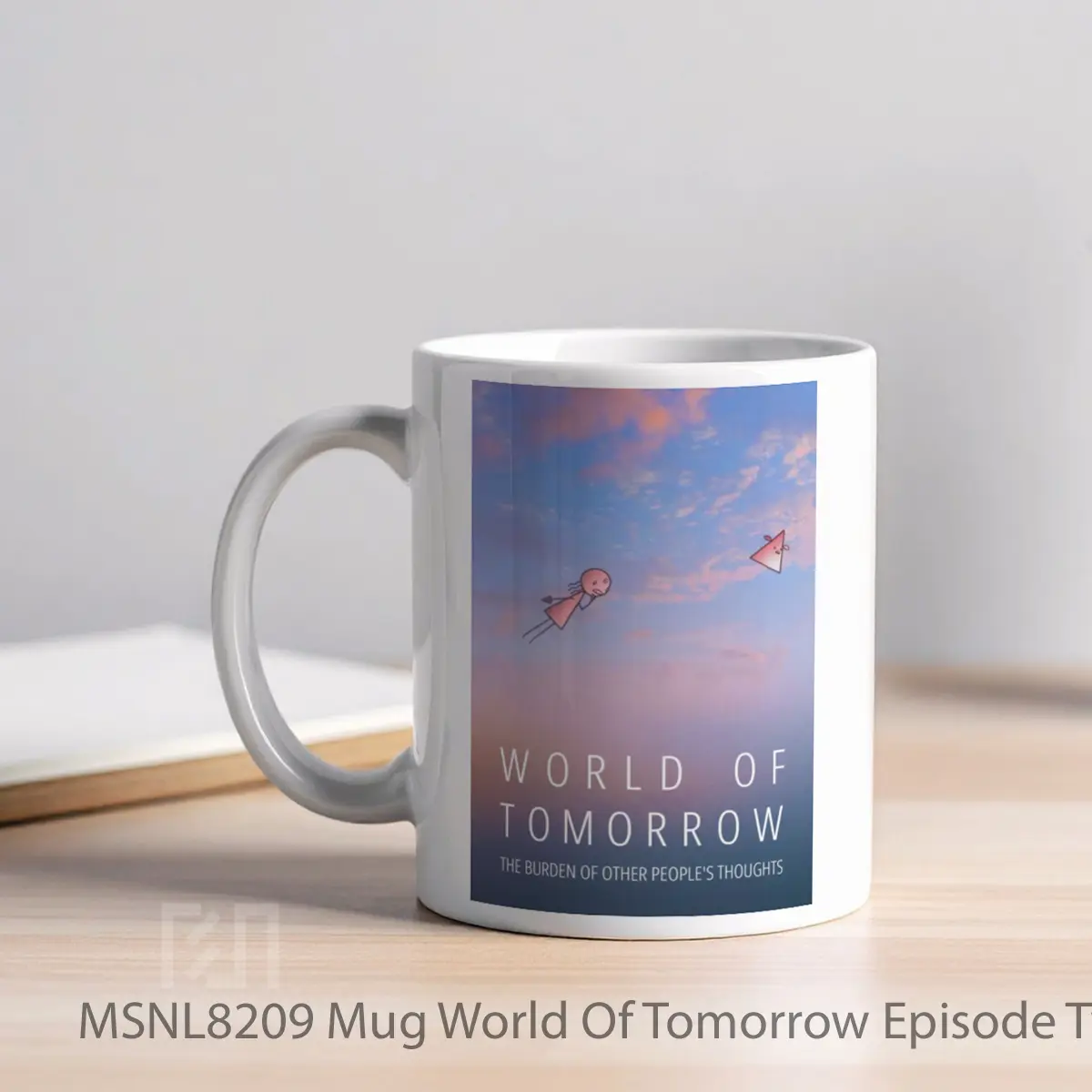 Mug World Of Tomorrow Episode Two The Burden Of Other People S Thoughts Gelas Keramik Tema Film MSNL8209 - Tampak Kiri