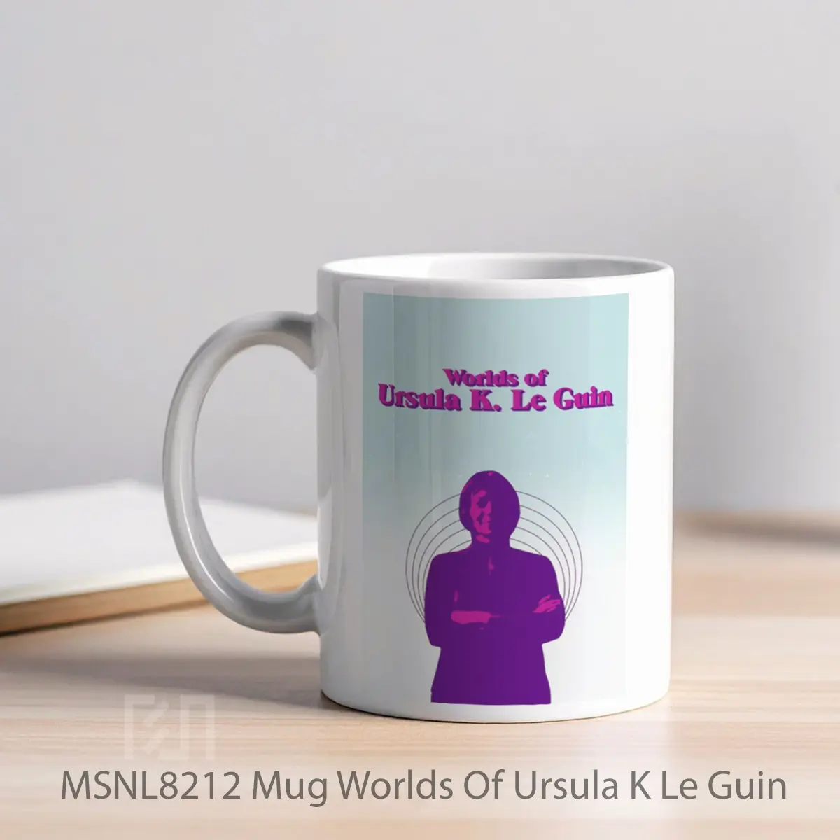 Mug Worlds Of Ursula K Le Guin Gelas Keramik Tema Film MSNL8212 - Tampak Kiri