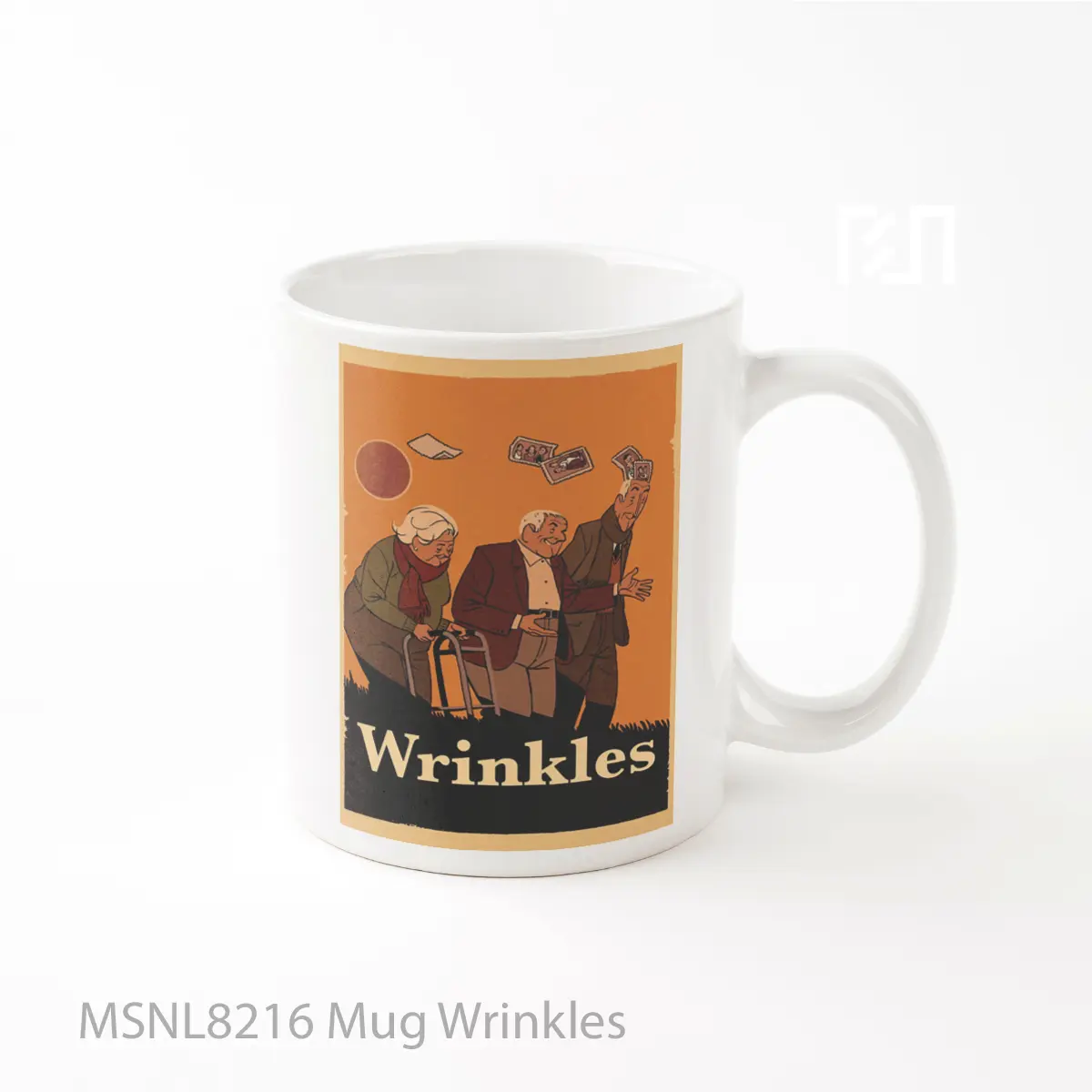 Mug Wrinkles Gelas Keramik Tema Film MSNL8216