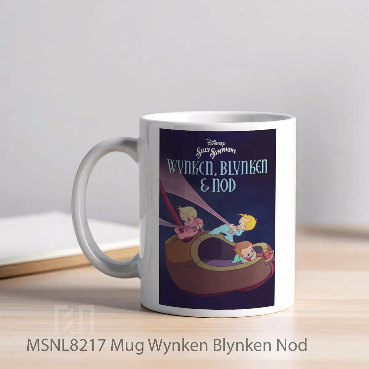 Mug Wynken Blynken Nod Gelas Keramik Tema Film MSNL8217 - Tampak Kiri