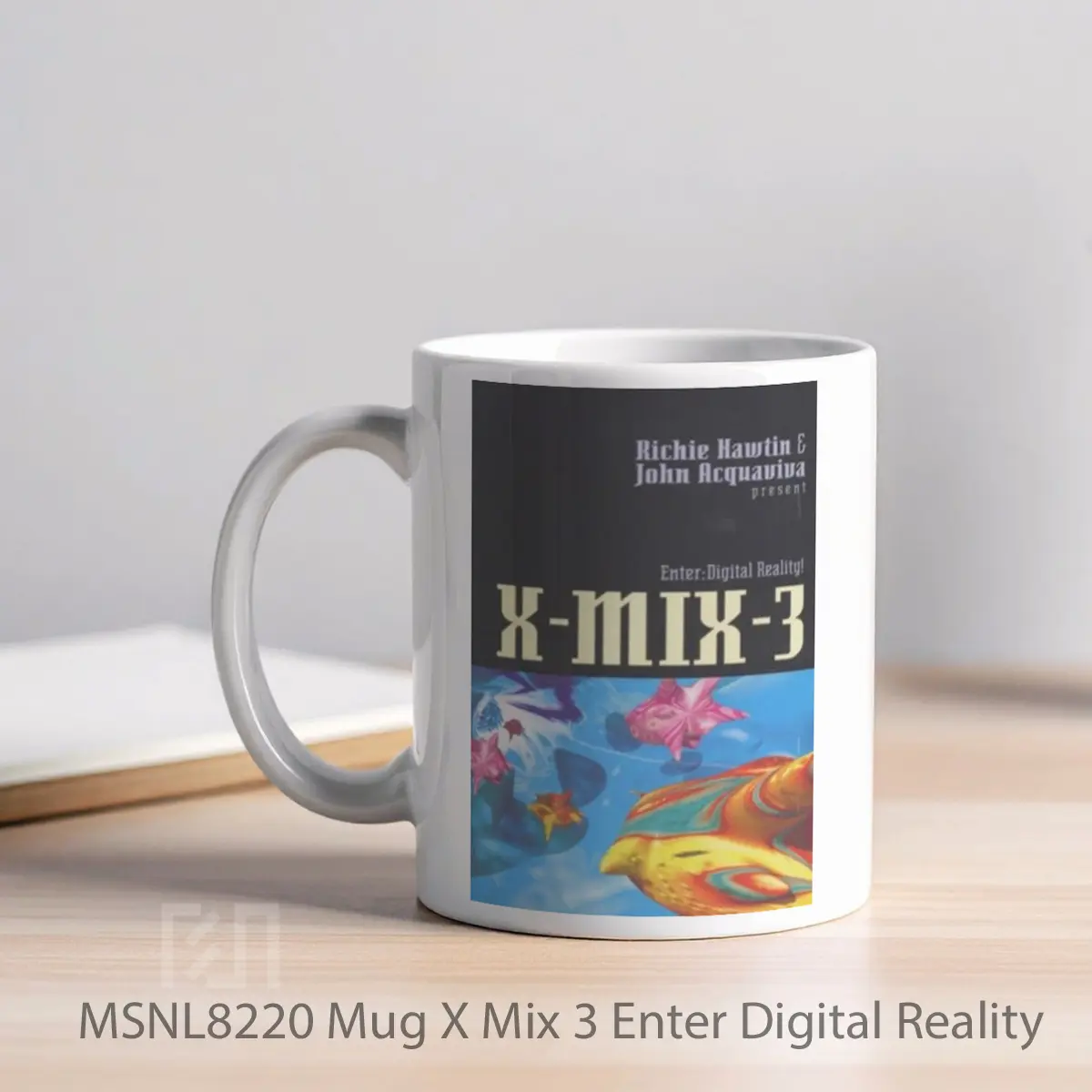 Mug X Mix 3 Enter Digital Reality Gelas Keramik Tema Film MSNL8220 - Tampak Kiri