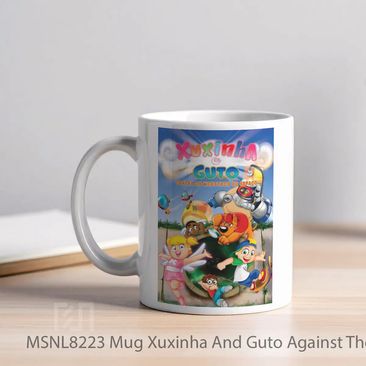 Mug Xuxinha And Guto Against The Space Monsters Gelas Keramik Tema Film MSNL8223 - Tampak Kiri
