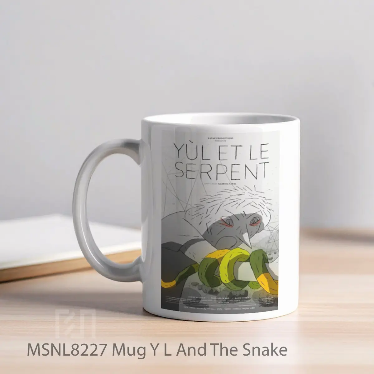 Mug Y L And The Snake Gelas Keramik Tema Film MSNL8227 - Tampak Kiri