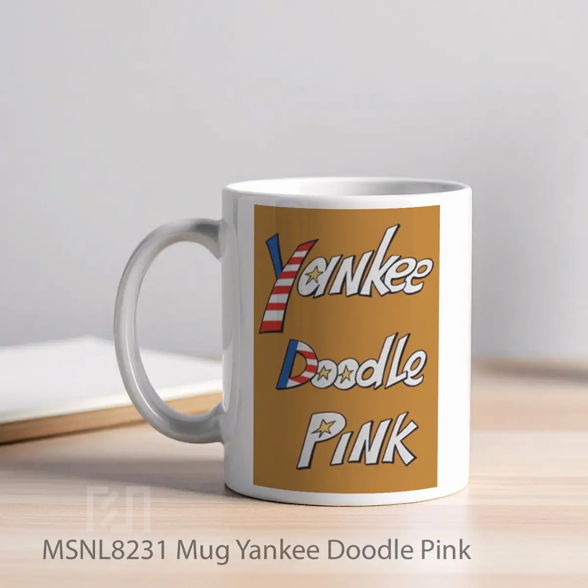Mug Yankee Doodle Pink Gelas Keramik Tema Film MSNL8231 - Tampak Kiri