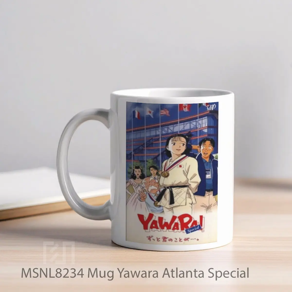Mug Yawara Atlanta Special Gelas Keramik Tema Film MSNL8234 - Tampak Kiri