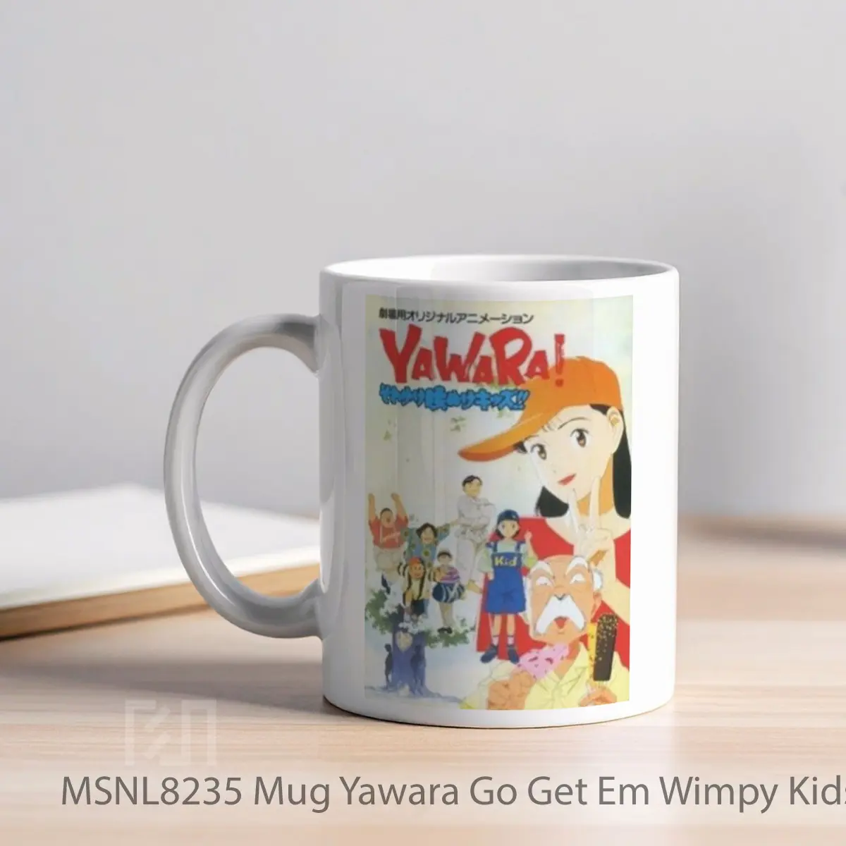 Mug Yawara Go Get Em Wimpy Kids Gelas Keramik Tema Film MSNL8235 - Tampak Kiri