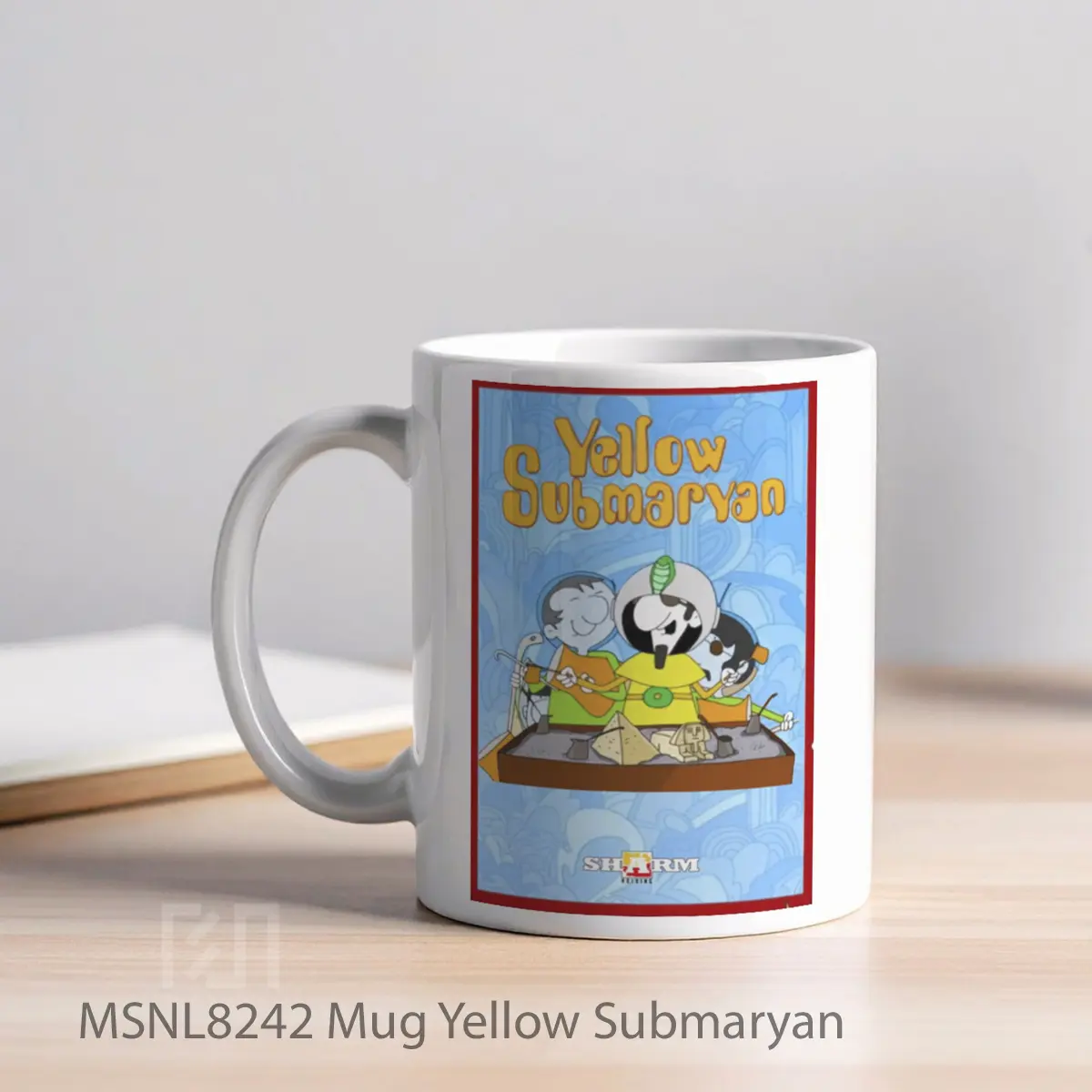 Mug Yellow Submaryan Gelas Keramik Tema Film MSNL8242 - Tampak Kiri