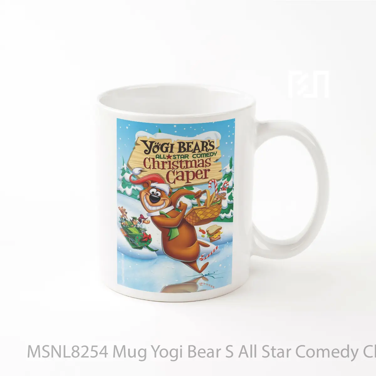 Mug Yogi Bear S All Star Comedy Christmas Caper Gelas Keramik Tema Film MSNL8254