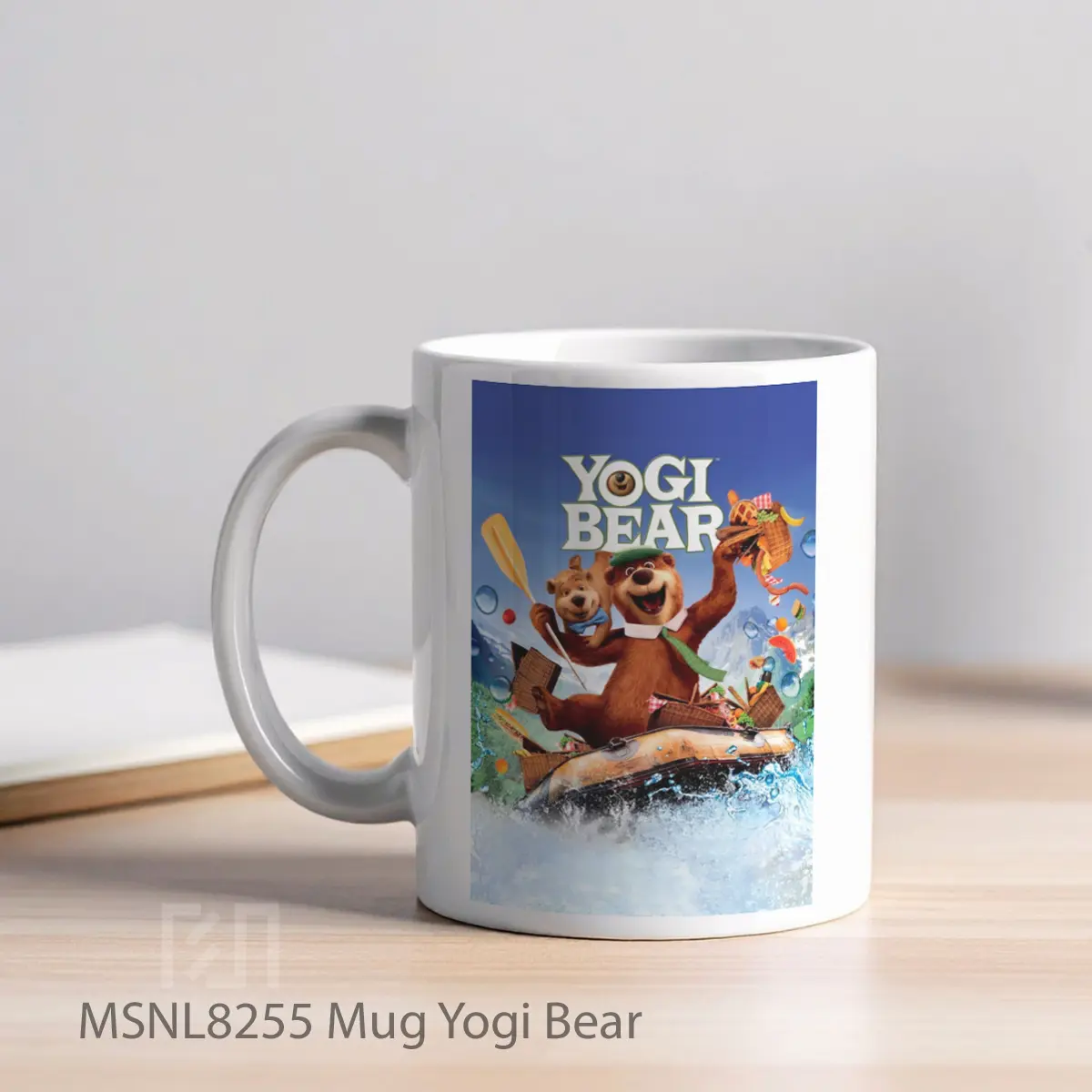 Mug Yogi Bear Gelas Keramik Tema Film MSNL8255 - Tampak Kiri
