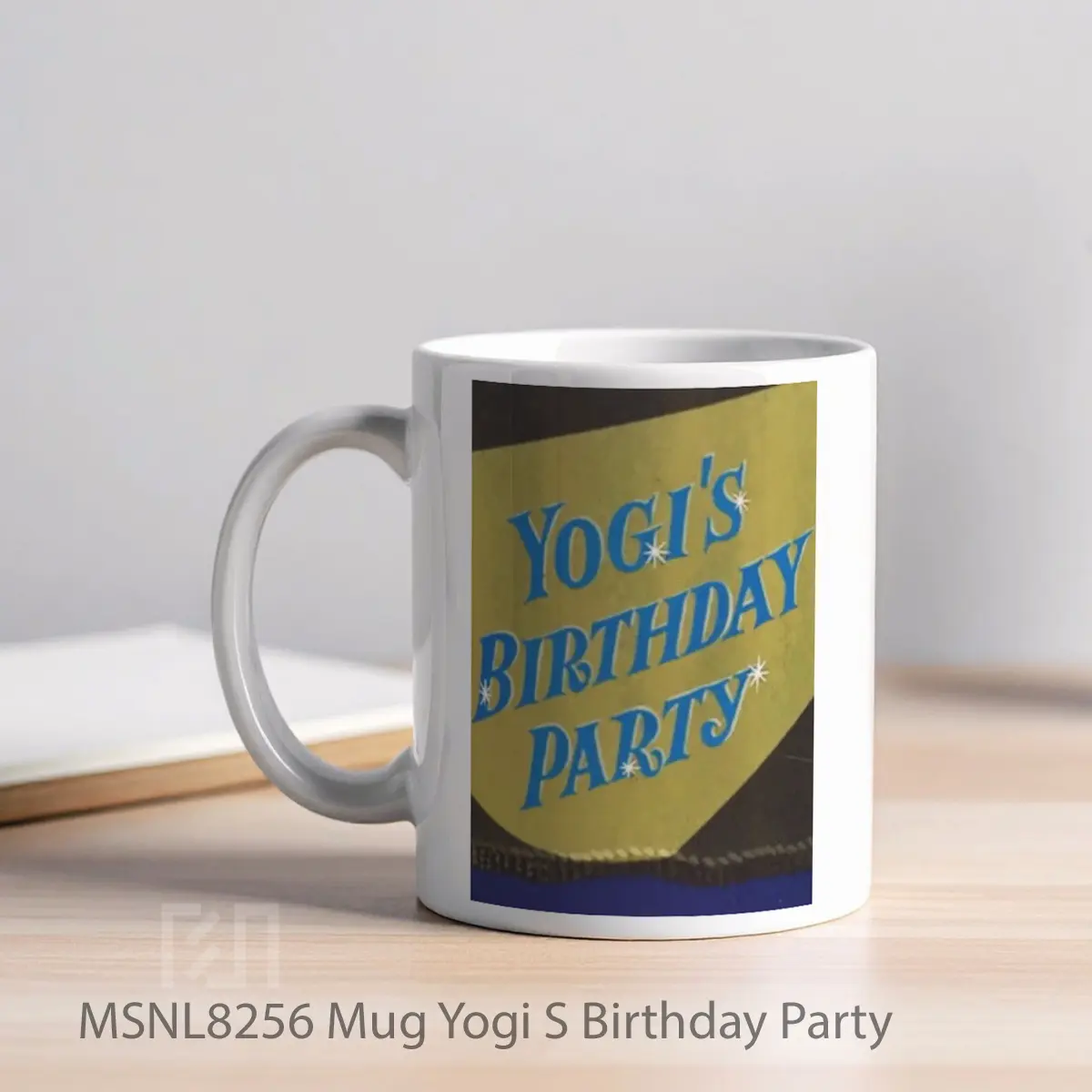 Mug Yogi S Birthday Party Gelas Keramik Tema Film MSNL8256 - Tampak Kiri