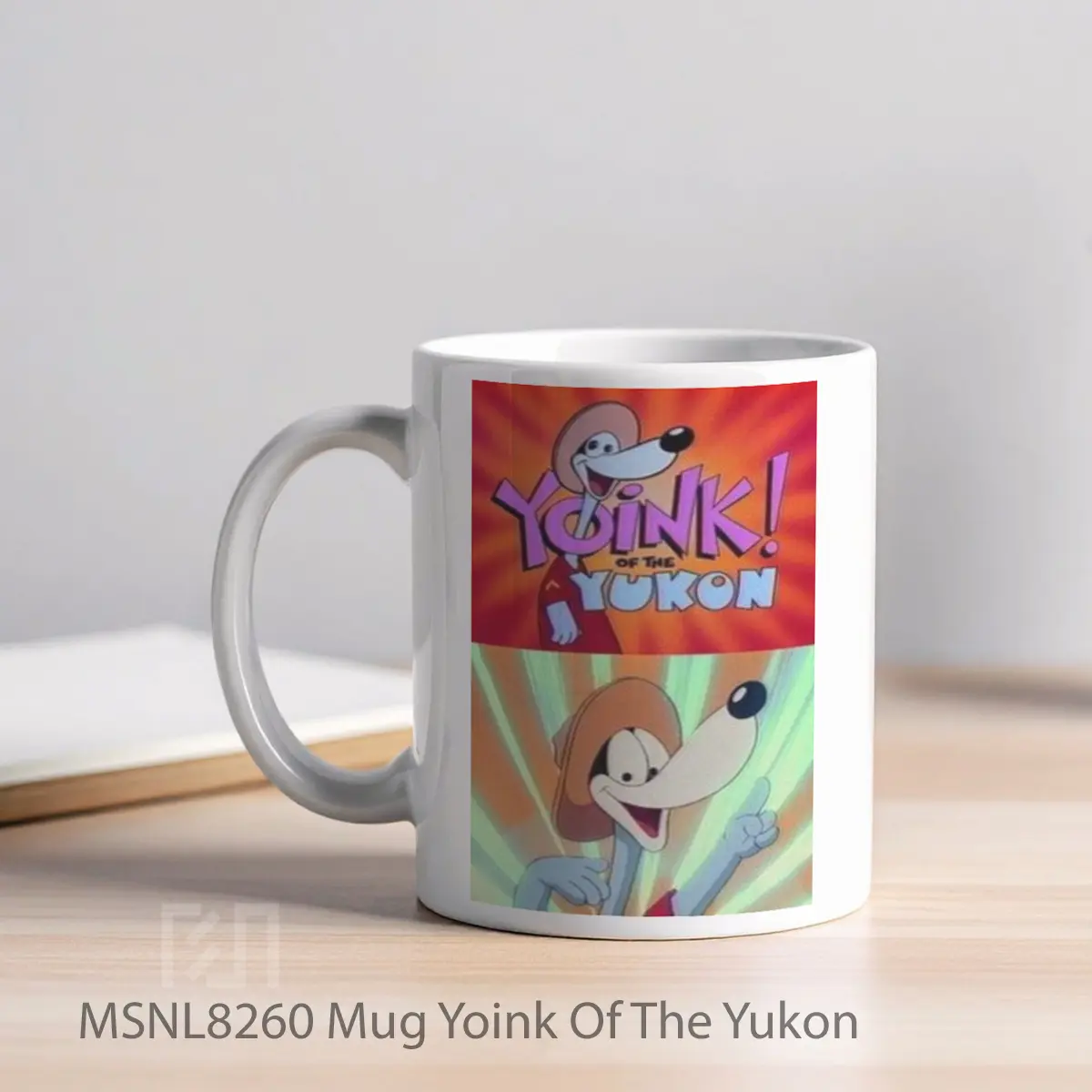 Mug Yoink Of The Yukon Gelas Keramik Tema Film MSNL8260 - Tampak Kiri