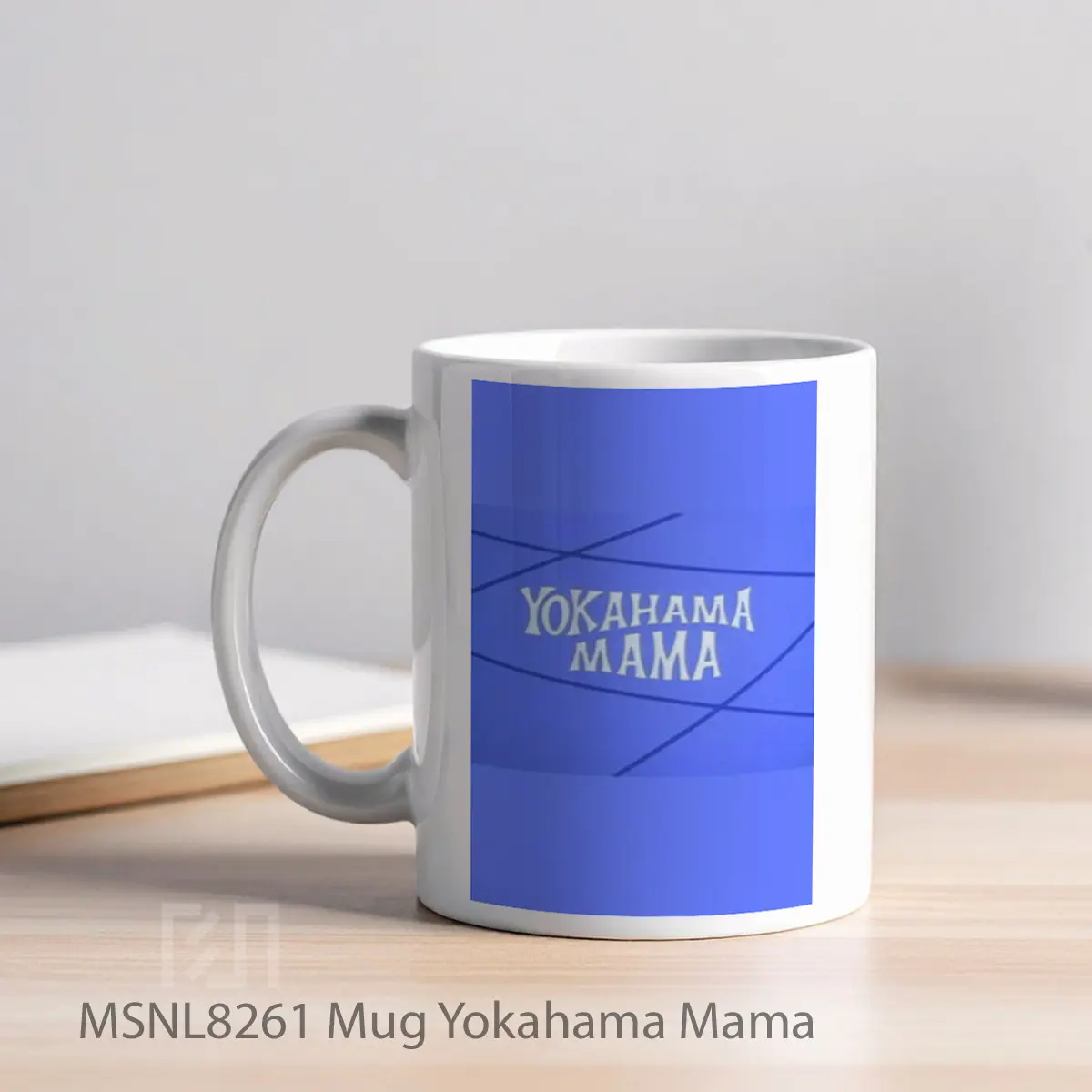 Mug Yokahama Mama Gelas Keramik Tema Film MSNL8261 - Tampak Kiri