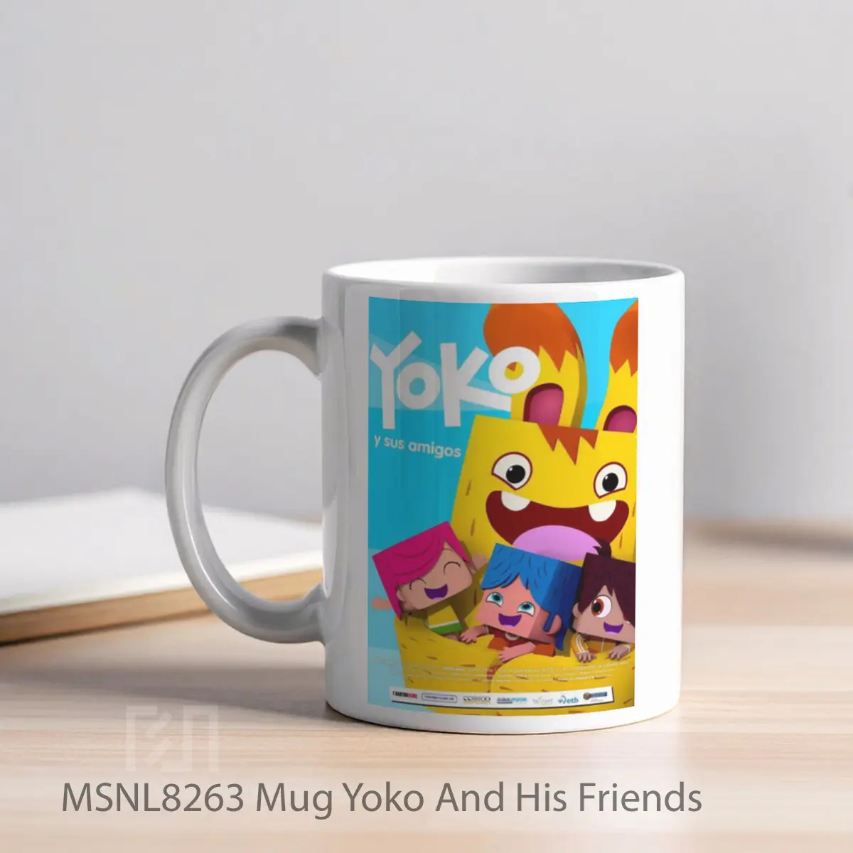 Mug Yoko And His Friends Gelas Keramik Tema Film MSNL8263 - Tampak Kiri
