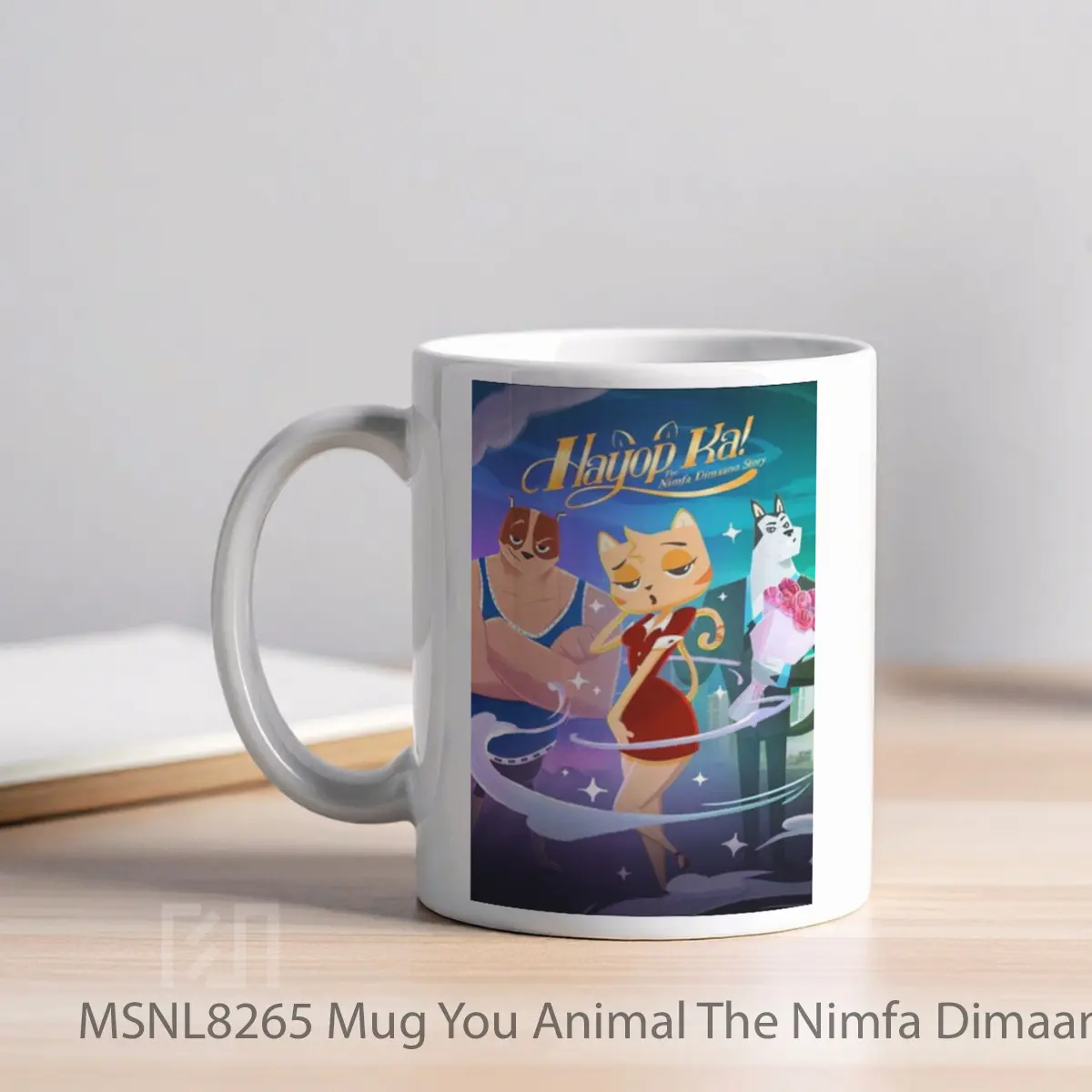 Mug You Animal The Nimfa Dimaano Story Gelas Keramik Tema Film MSNL8265 - Tampak Kiri