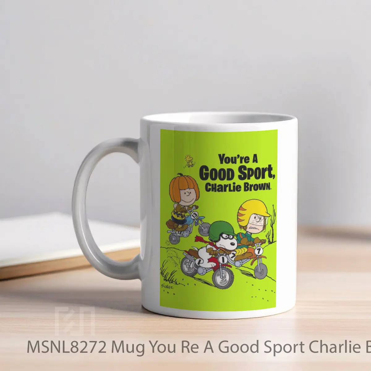 Mug You Re A Good Sport Charlie Brown Gelas Keramik Tema Film MSNL8272 - Tampak Kiri